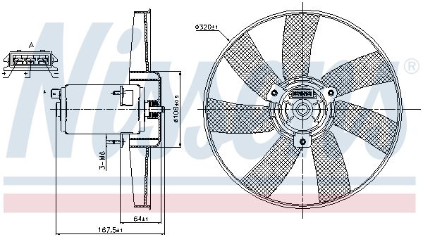 NISSENS 85677 Fan, engine cooling