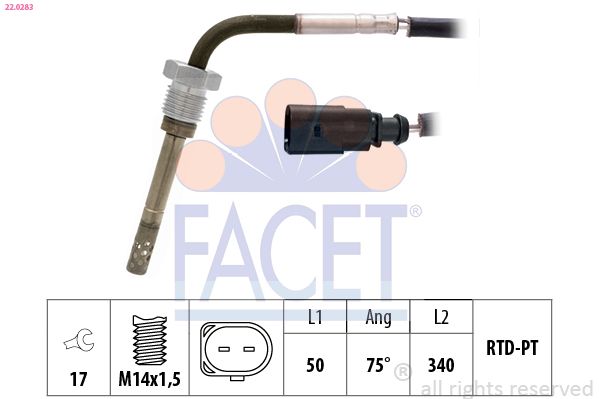 FACET Sensor, uitlaatgastemperatuur 22.0283