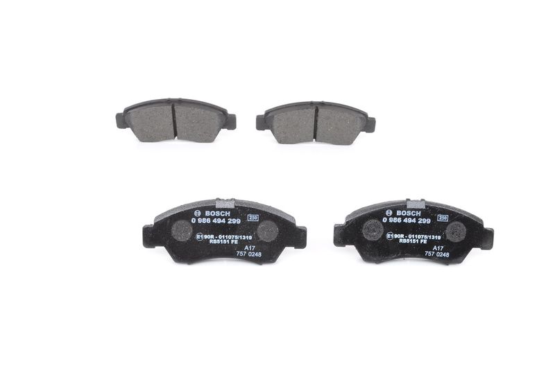 BOSCH 0 986 494 299 Brake Pad Set, disc brake