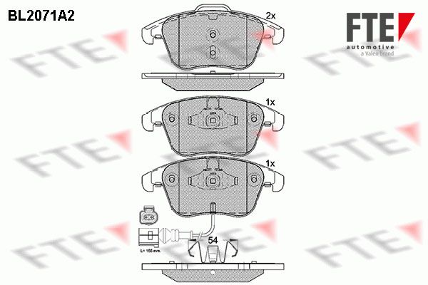 Колодки тормозные (передние) на Alhambra, Passat, Passat B8, Q3, Sharan, Tiguan