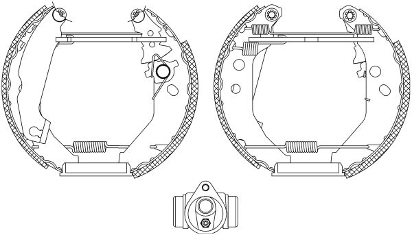 HELLA PAGID 8DB 355 004-561 Brake Shoe Set