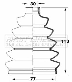 First Line Bellow Kit, drive shaft FCB6069