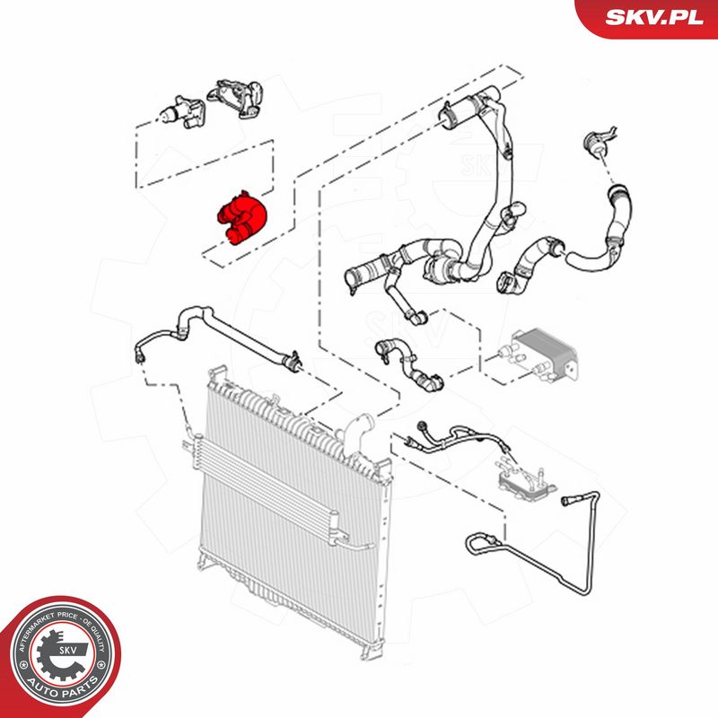 ESEN SKV 54SKV168 Radiator Hose