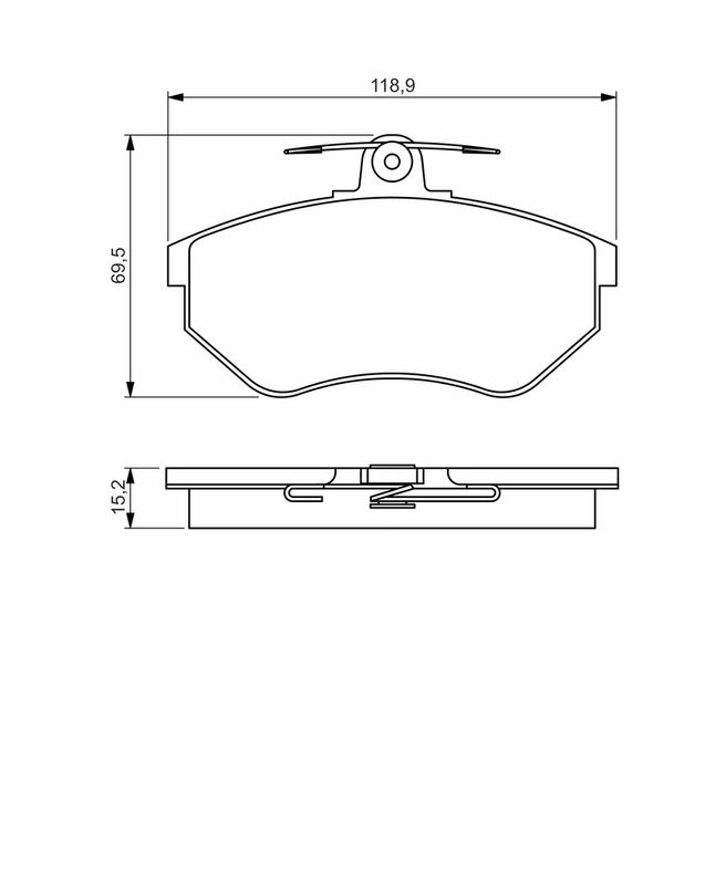 BOSCH Plaquettes de frein à disque 0 986 495 246