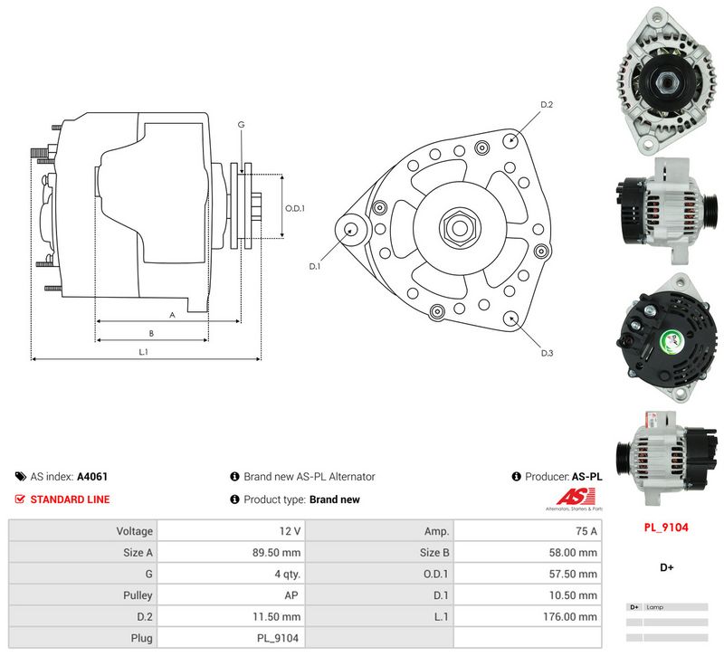 Generaator, AS-PL A4061