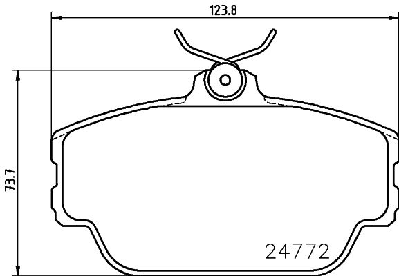 HELLA fékbetétkészlet, tárcsafék 8DB 355 014-521