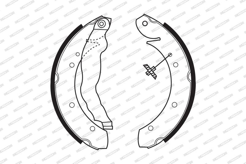 FERODO Jeu de mâchoires de frein FSB447