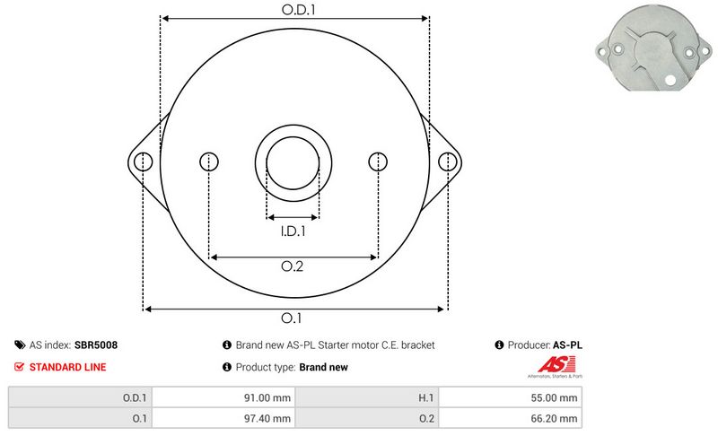 Starterikaas, Karburaator, AS-PL SBR5008