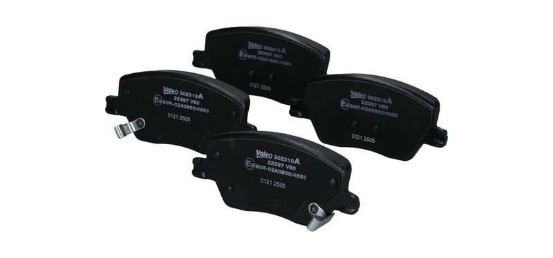 VALEO 302319A Diskinių stabdžių kaladėlių komplektas