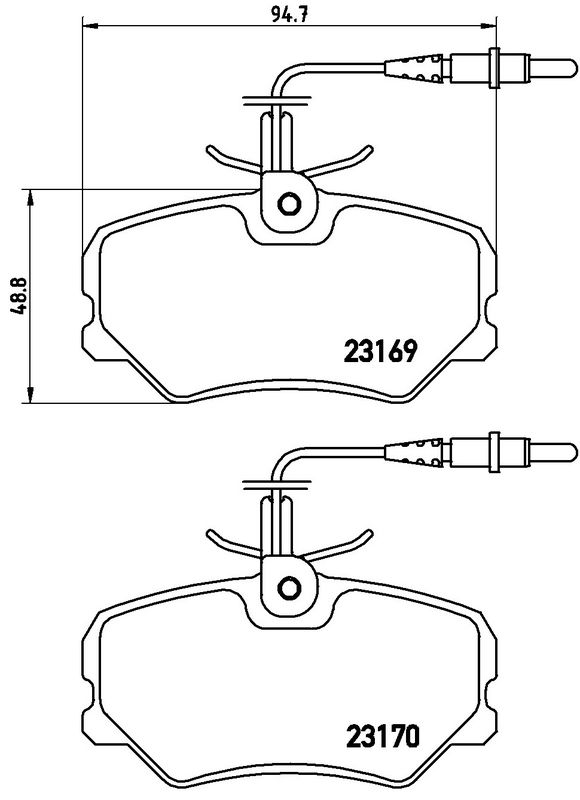BREMBO P61050 Brake Pad Set, disc brake