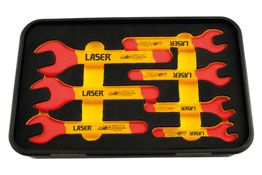 Laser Tools Insulated Open Ended Spanner Set 7pc