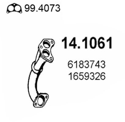 ASSO 14.1061 - Exhaust Pipe