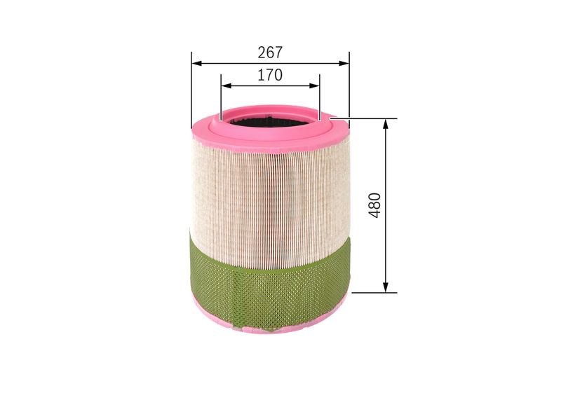 BOSCH F 026 400 249 Air Filter