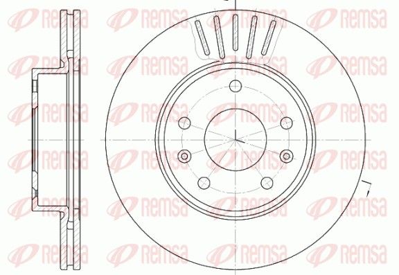 Гальмівний диск, Remsa 6670.10