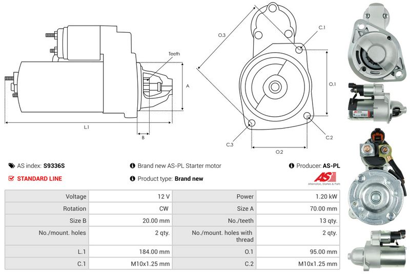 AS-PL S9336S Starter