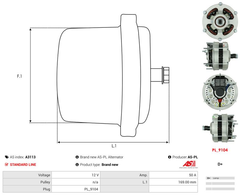Generaator, AS-PL A3113