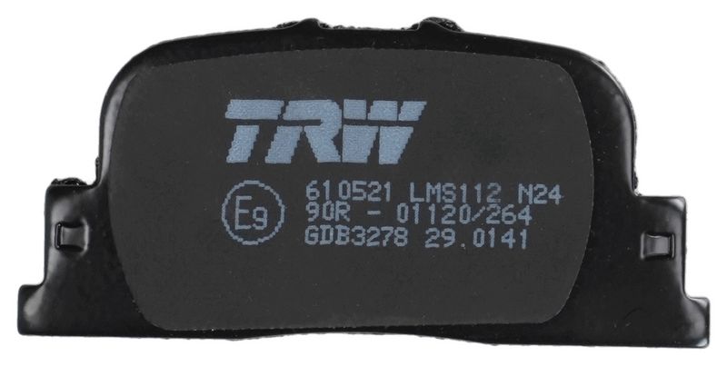 TRW GDB3278 Stabdžių trinkelių rinkinys, diskinis stabdys