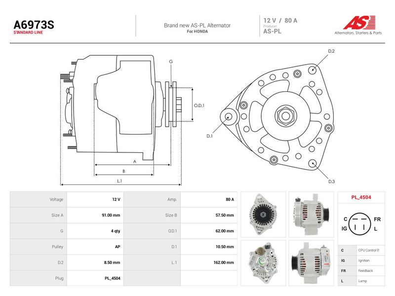 Prekė atitinka OEM kodą: 31100-P30-G04