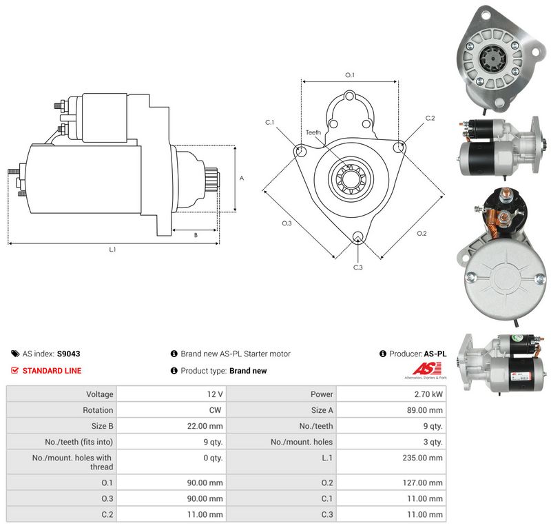 AS-PL S9043 Starter