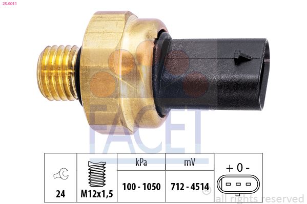 FACET érzékelő, olajnyomás 25.0011