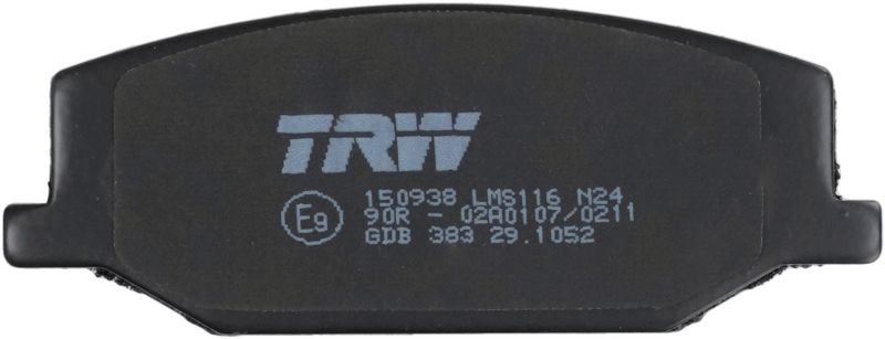 TRW GDB383 Brake Pad Set, disc brake