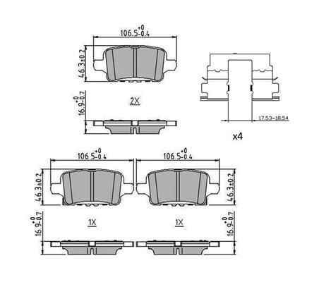 FERODO FDB5193 Brake Pad Set, disc brake