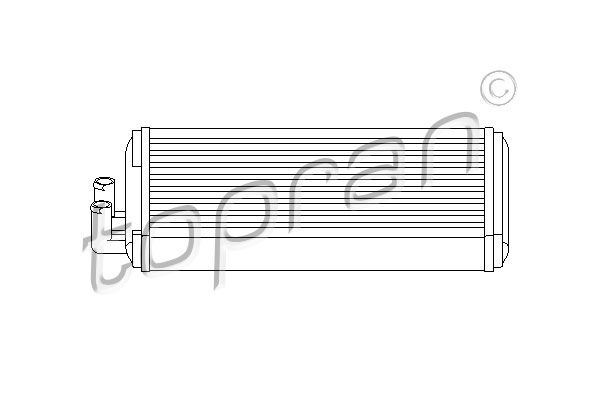 Теплообмінник, система опалення салону, Topran 103705