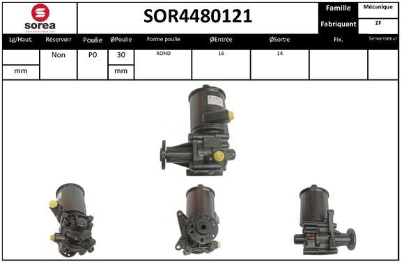 EAI hidraulikus szivattyú, kormányzás SOR4480121