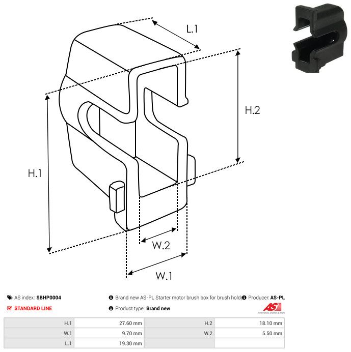 AS-PL SBHP0004 Repair Kit, starter