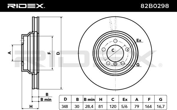 спирачен диск RIDEX