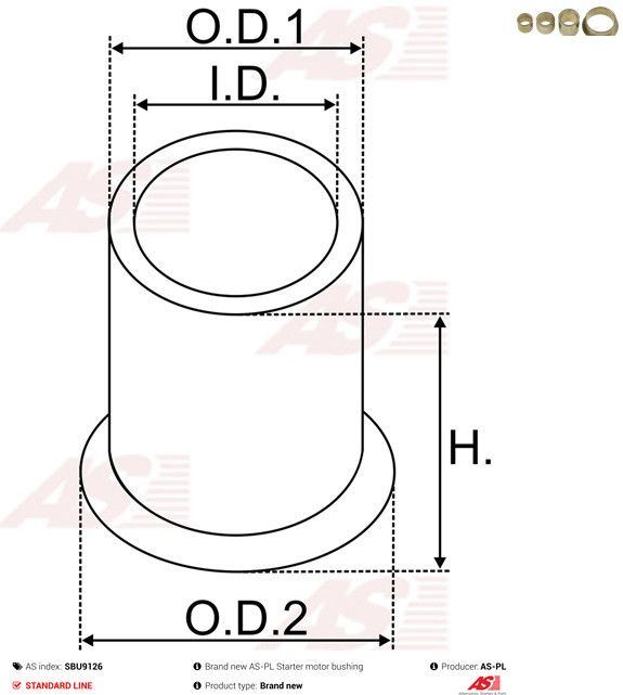 Puks, starterivõll, AS-PL SBU9126