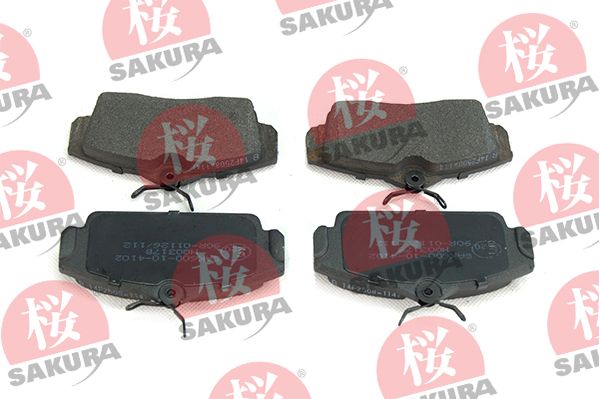 SAKURA 600-10-4102 Комплект гальмівних накладок, дискове гальмо