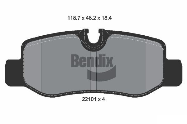 BENDIX Braking fékbetétkészlet, tárcsafék BPD1109