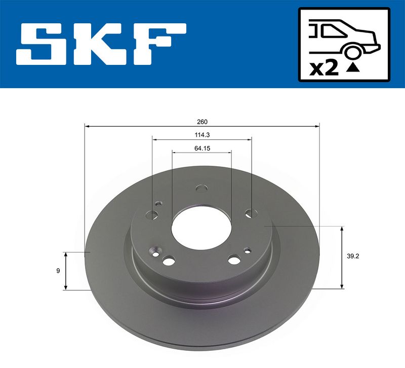 спирачен диск SKF