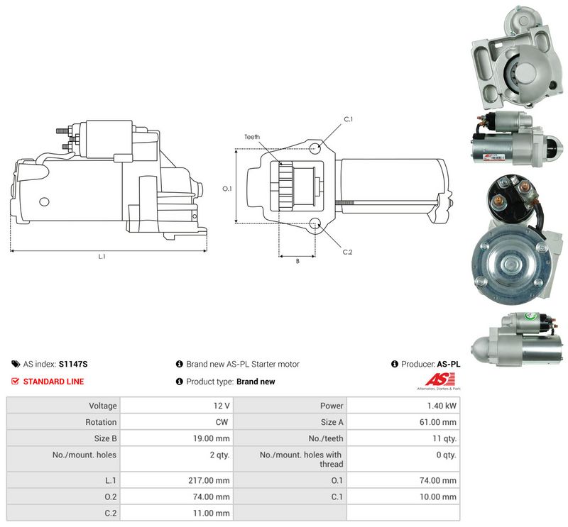 AS-PL S1147S Starter