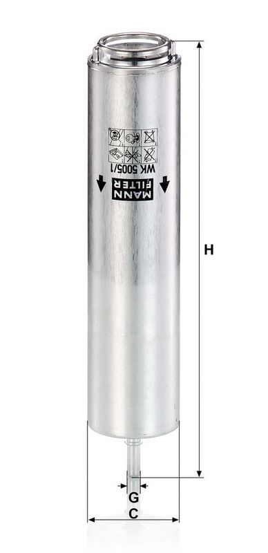 Filtru combustibil WK 5005/1 z MANN-FILTER