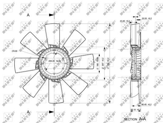 NRF 49857 Fan Wheel, engine cooling