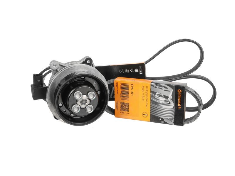Product Image - Waterpomp + multi v-riemset - PW0010 - ET ENGINETEAM