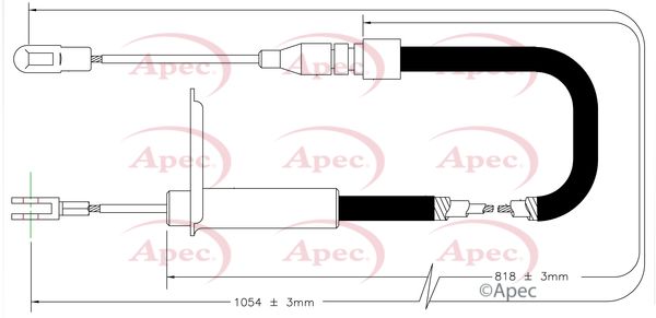 APEC Cable Pull, parking brake CAB1583