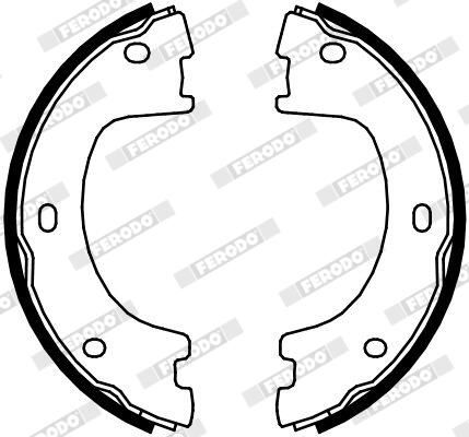 Sada brzdových čelistí, parkovací brzda FSB4103