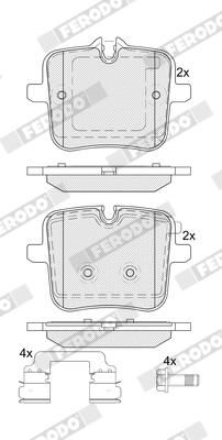 FERODO FDB5362 Brake Pad Set, disc brake