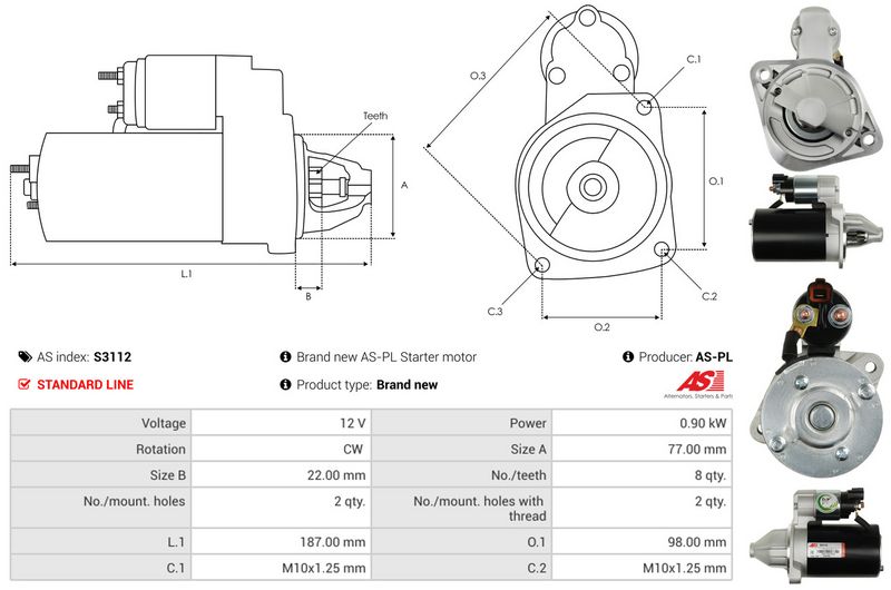 AS-PL S3112 Starter