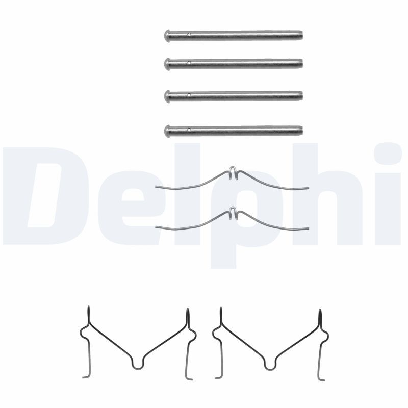 Комплект приладдя, накладка дискового гальма, Delphi LX0211