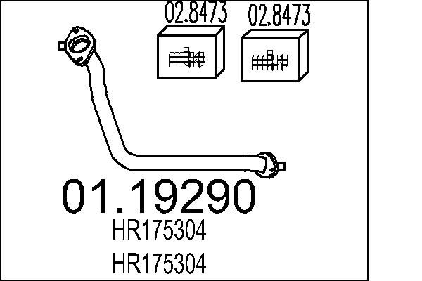 Вихлопна труба, Mts 01.19290