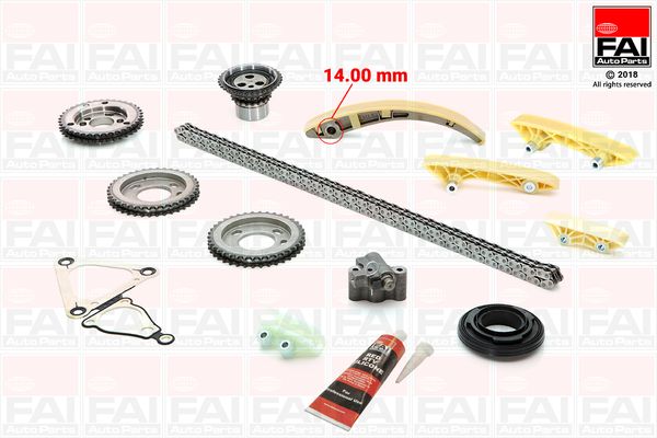 Комплект ланцюгів привода, Fai Autoparts TCK160