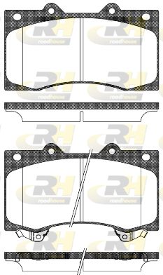 Комплект гальмівних колодок ROADHOUSE