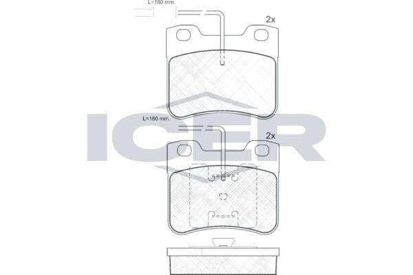 ANDEL 180691 - Brake Pad Set, Disc Brake