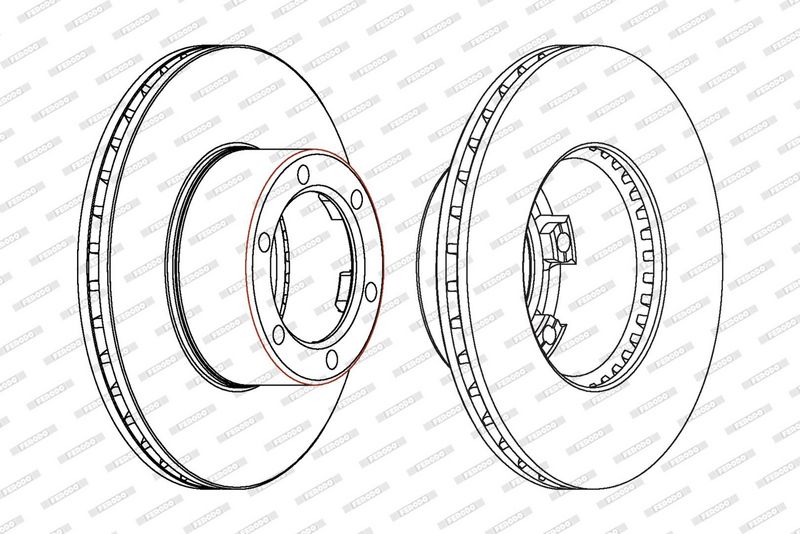 FERODO Disque de frein DDF172