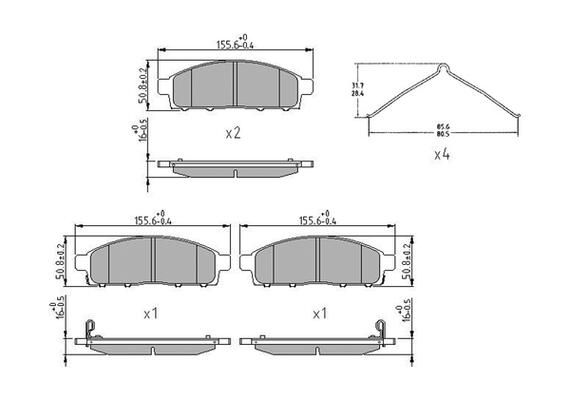 FERODO FDB5226 Brake Pad Set, disc brake