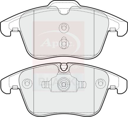 APEC Brake Pad Set, disc brake PAD1602B
